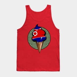 North Korean flag ice cream Tank Top
